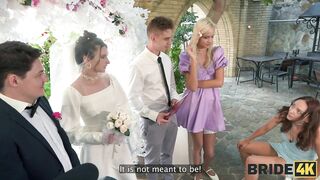 BRIDE4K. A wedding started off nicely...sex show between Bride and a Toastmaster