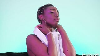 SPIZOO - Ebony Zaawaadi Spreads Her Legs For Dominant Studs Cock