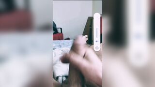 My stepsister catches me recording a handjob and lets me fuck her and sucks my cock, submissive whore