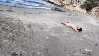 Stranger Fucking hairy Nudist on the Beach