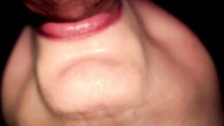 CLOSE UP - I fuck my stepsister's deep throat hard until she gets all my hot cum