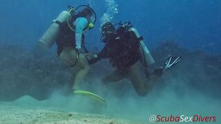 SCUBA Sex in a Miniskirt by a Beautiful Coral Reef