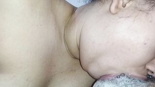 POV BEST BLOWJOB IN THE WORLD, she sucks so horny leaving cock full of desire to cum