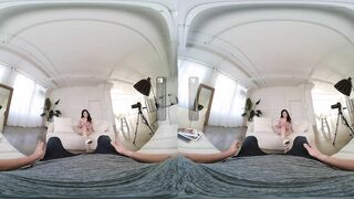 VR Bangers Professional porn model Lulu Chu fucks recruiter to get a role in new VR Porn movie