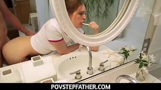 Teen Stepdaughter Brushing Teeth Fuck POV - xvideos xxx porn xnx porno freeporn xvideo xxxvideos tits