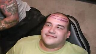 Crack Whore Tattoo on Moron Forehead