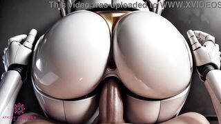 Advanced Sex Robot Ready To Be Pounded And Gets Cum Inside - [Close-up / POV / AI]