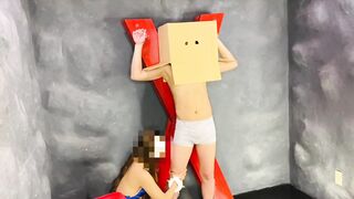 【S女のハロウィン】ムチムチ春麗コスプレでM男を拘◯ふともも足コキ❤️