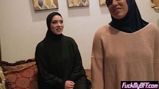 Muslim girls with big tits got banged at a crazy party