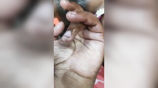 Indian sexy bhojpuri bhabhi pussy oil massage by her sister's husband in the bedroom