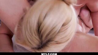 MYLF - Young Chick (ScarlettSage) Fucked By Lesbo MYLF (AaliyahLove)