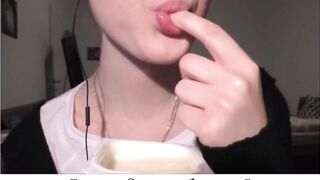 Sexy Yogurt Licking