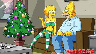 Christmas at nursing home - The Simptoons