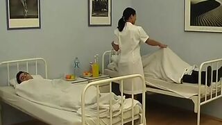 Alluring German nurse gets fucked by a patient