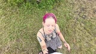 Outdoor Field Blowjob