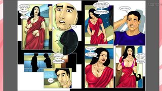 Savita Bhabhi Episode 14 Part 2 - Sexpress - Bhabhi doing sex with her friend's virgin brother in Train