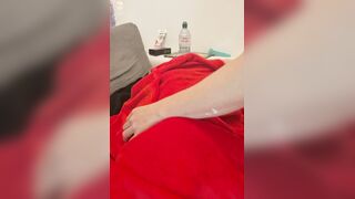 Solo play with the cuddly blanket