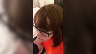 Jinkies! ;) blowjob in my Velma Cosplay