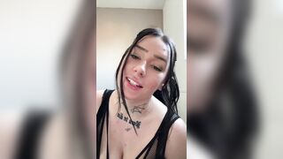 Busty british teen ASMR striptease