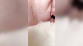 BBW Leather Bunny Creams, Squirts, + Gets DP’d by Fuck Machine