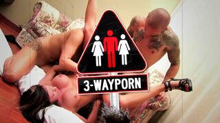 3 Way Porn - Ebony & Red Head Chix in Steamy Threesome