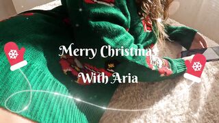 Christmas afternoon with the perfect woman with big tits ends in an creampie as a Christmas present.