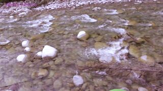 Skipping Stones down Tatra Mountains for an Sloppy Outdoor Blowjob by Beautiful Mimi Boom