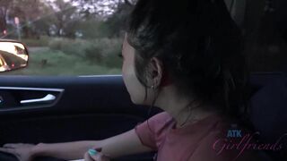 Hooking up with Vina Sky on a trip to Hawaii, behind the scenes fun at the nude beach and touching her all over in the car