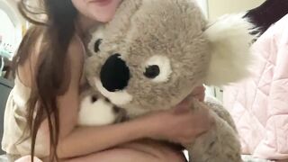 Humping my favorite plushie/stuffie to orgasm