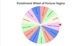 Wheel of fortune - Pussy punishment - try not to cum