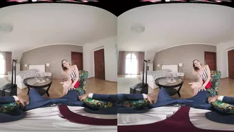 FuckPassVR – Petite Italian cutie Rebecca Volpetti takes good care of his throbbing cock in VR