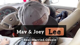 Hot Couple + Cold Car = Best Dick Ride Ever : Mav & Joey Lee