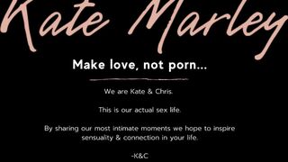 Real Couple's Passionate Lovemaking and Sensual Sex - Kate Marley