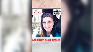 SLOPPY CREAMPIE FOR NEW YEARS MARRIED SLUT LESLIE TAKES A HUGE LOAD FROM DADDY
