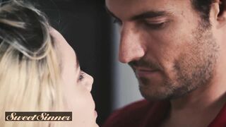 Sweetsinner - Hot blonde babysitter Kenna James fucks married man