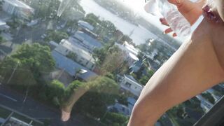 SecretCrush4K - Fucking Dildo On Gold Coast Queensland Balcony