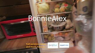 Bonnie gets a passionate fucked in the kitchen by her boyfriend