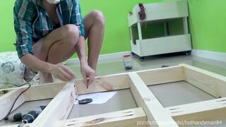 DIY Bed 3-4 - Frame assemblyng + Bonus Ball suck till cum