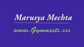 Marusya Mechta with vibrator in her pussy doing gymnastics