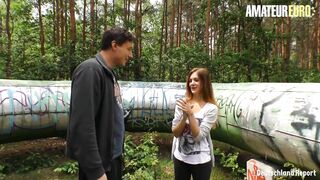 DEUTSCHLANDREPORT - GERMAN BRUNETTE LULLU GUN OUTDOOR FUCKING IN THE FOREST - AMATEUREURO