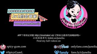 June Liu 刘玥 / SpicyGum & Fanny Ly - Sexy Asian new recruit for the Football club (3som)