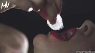 ♥ MarVal - Very Erotic Video With Body Parts Closeup And Ice Cube Playing ♥