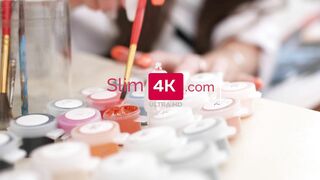 Slim4K - Stefany Kyler - man nails the woman painter