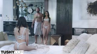 TUSHY Anal-crazy Emily & Lulu have special gift for Manuel