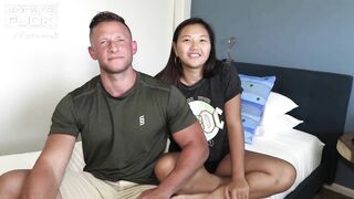 Ripped DILF Heath Hooks Up With A Thick Asian Teen For His First Porn!