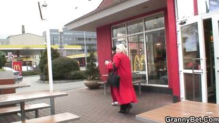 guy picks up huge 80 years old granny