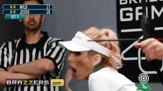 Brazzers - Hot Professional Athletes Sarah Jessie Getting Her Pussy Pounded During The Game