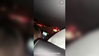 Blowjob in the backseat of a FULL passenger car! No fucks givin!