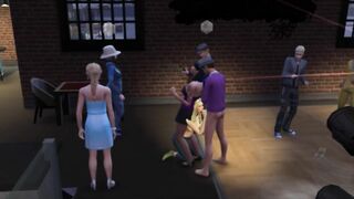 Public and group sex at a disco | Porno Game 3d