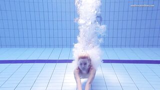 Elena Proklova shows how sexy can one be alone in the pool